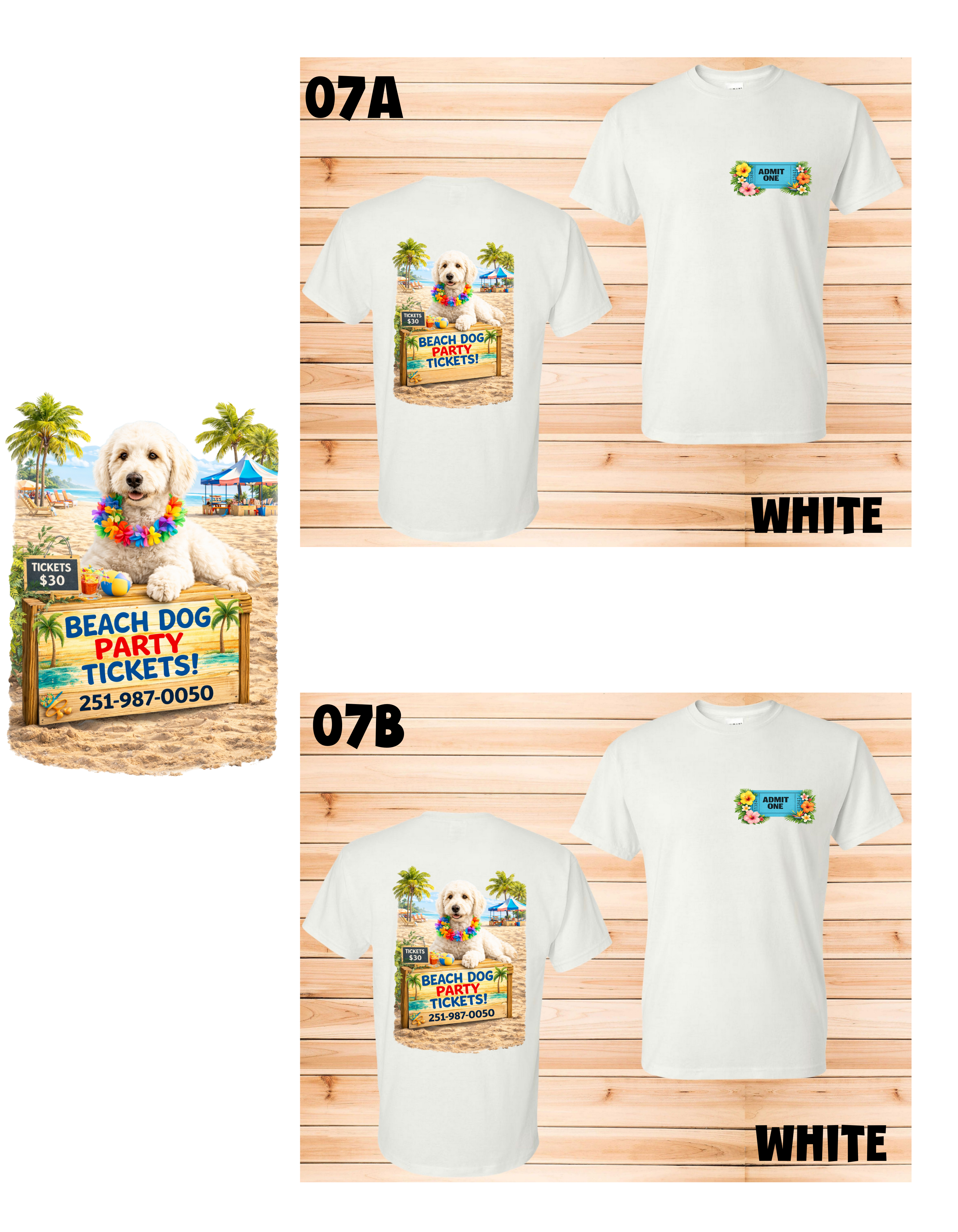 T Shirt Style 07  A  or B