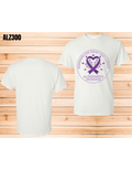 Short Sleeve T-Shirt Crew Neck Alzheimer's Awareness Salty Sisters Team Fundraiser Shirt