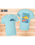 Short Sleeve T-Shirt Crew Neck Fish N Stripes Salty Sisters