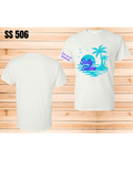 Short Sleeve T-Shirt Crew neck Palm Tree Salty Sisters