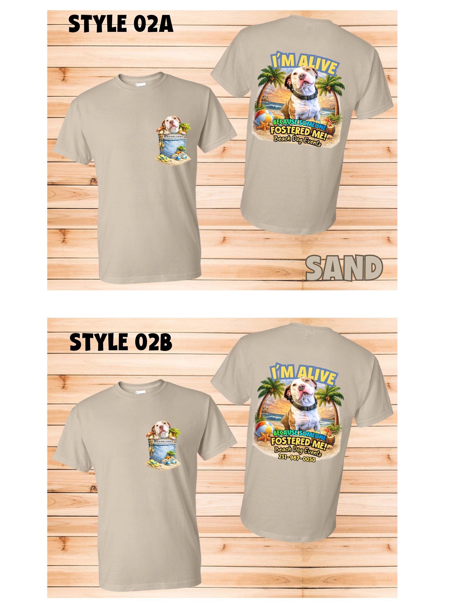 T Shirt Style 02 - V-Neck  A or B